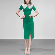 绿色性感连衣裙